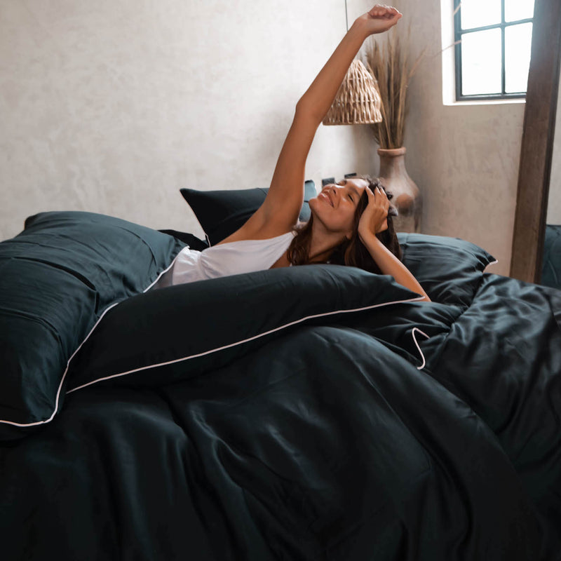 The BRISA Over-Sized Autumn Eucalyptus Bedding Set