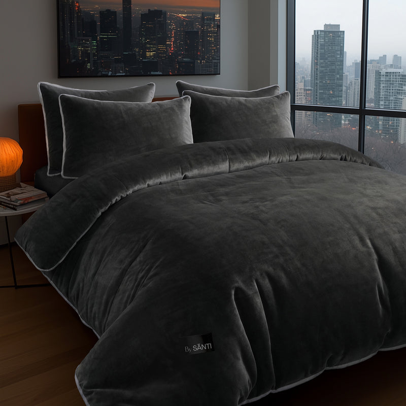 The Kefalonia Ultra-Soft Velvet Bedding Set